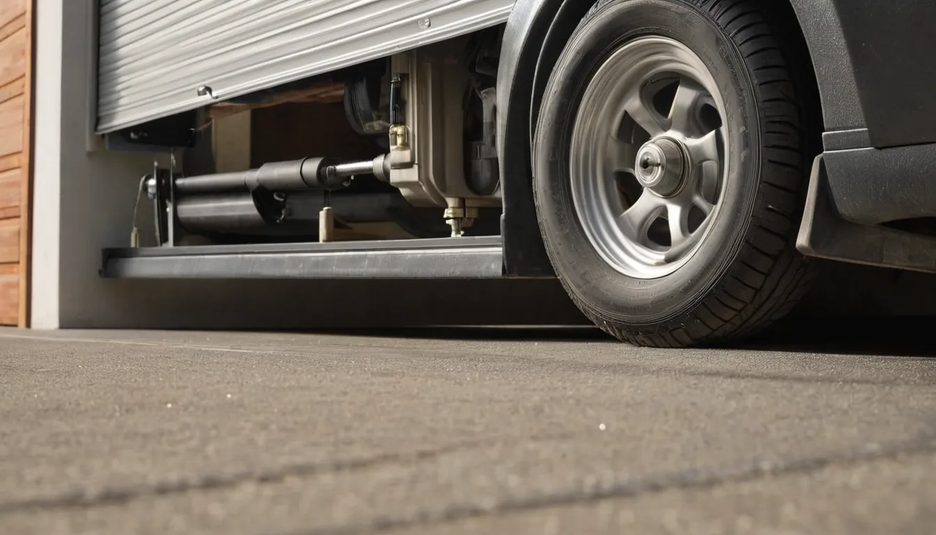 A provider checking garage door tracks for a home in the San Clemente area